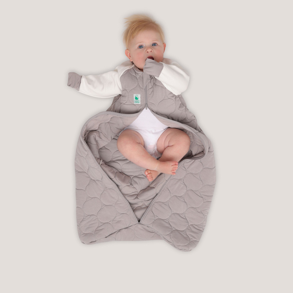 Sleeping Bag / 3.5 Tog Long Sleeve / Navy (Organic Cotton Quilted, Bamboo Lining)