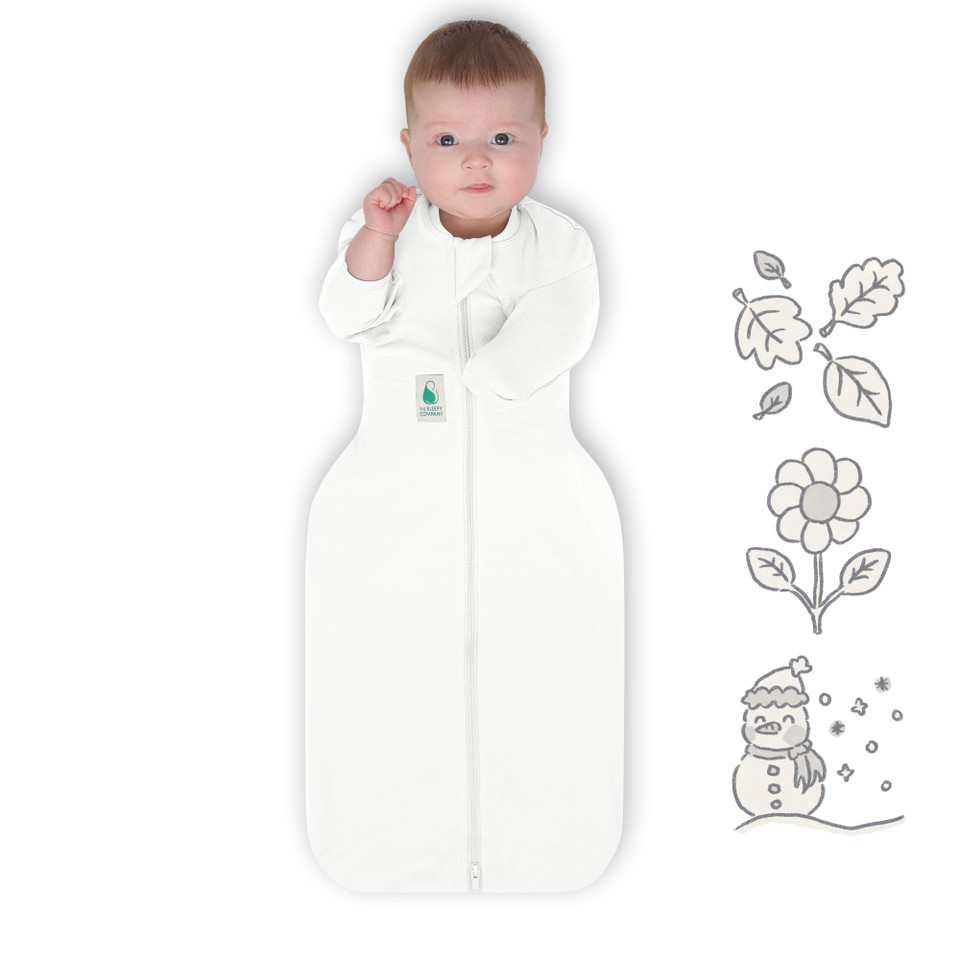FX (Fetal Flex) Swaddle / Warm Weight 1.5 Tog / Bright White