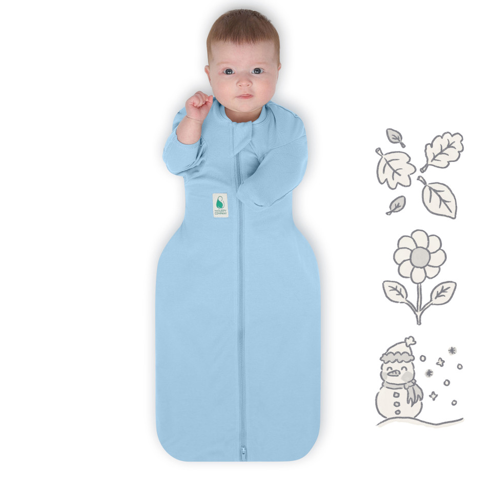 FX (Fetal Flex) Swaddle / Warm Weight 1.5 Tog / Sky