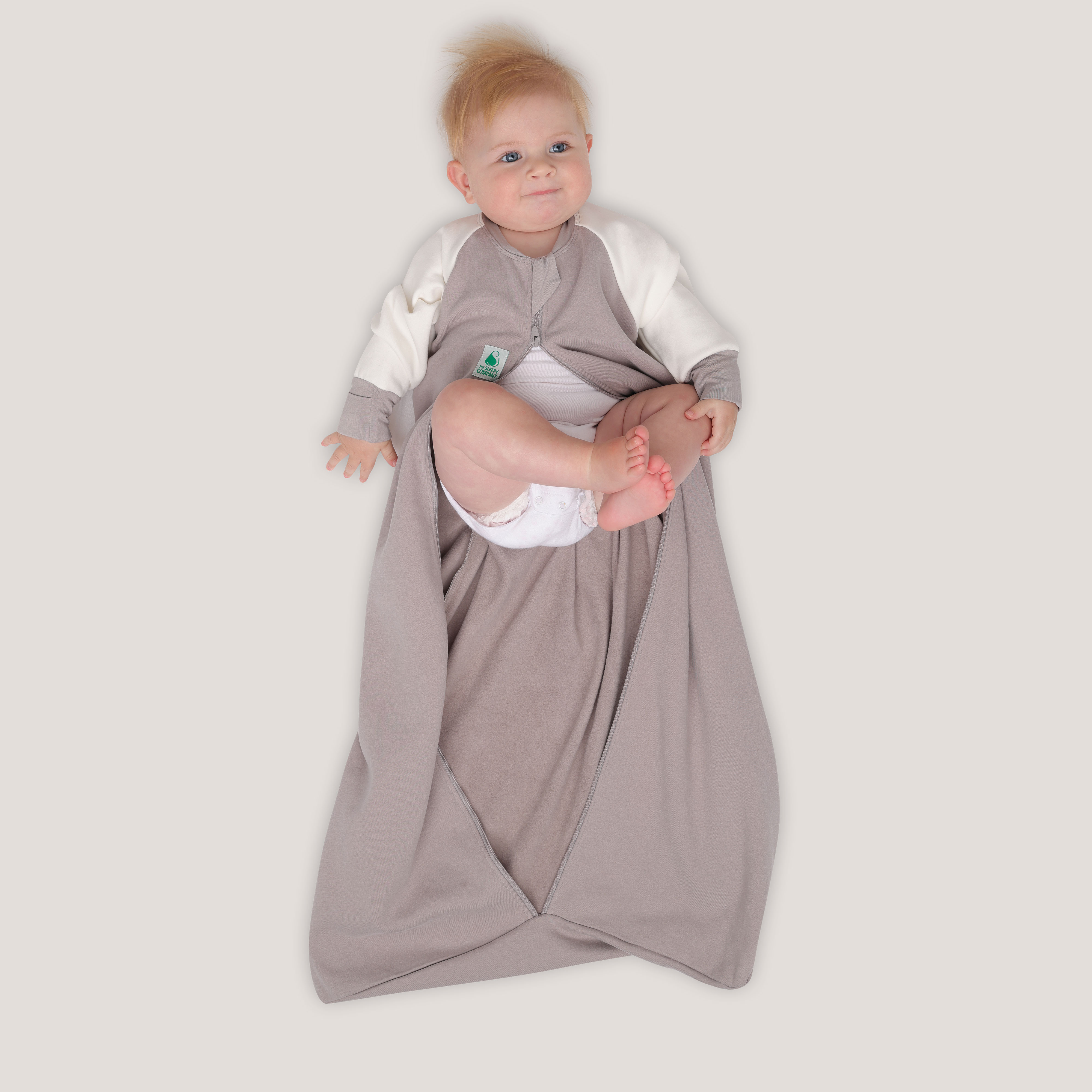 Sleeping Bag Tog Long Sleeve Dolphin Grey (Cotton Fleece)