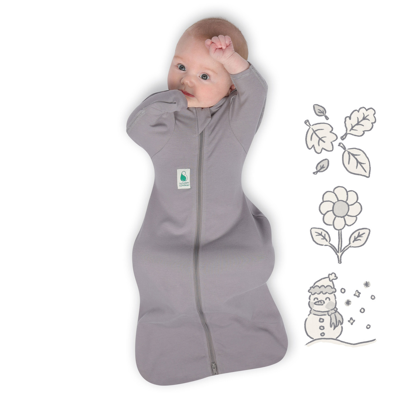 FX (Fetal Flex) Swaddle / Warm Weight 1.5 Tog / Grey