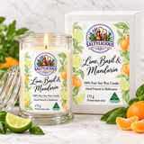 Lime Basil Mandarin Soy Candle 175 Gram