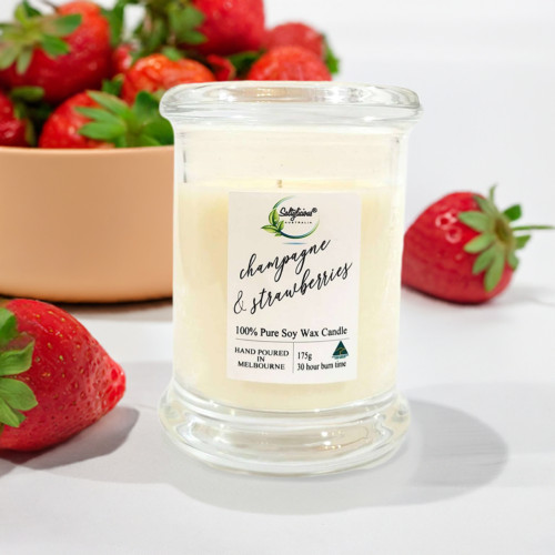 Champagne & Strawberries Luxury Soy Candles
