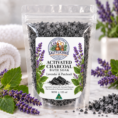 Activated Charcoal Epsom Bath & Foot Soak Sachet 125G