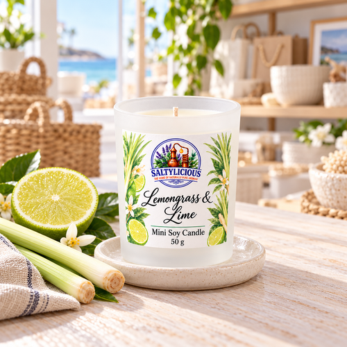 Lemongrass & Lime Mini Soy Candle 50 Gram