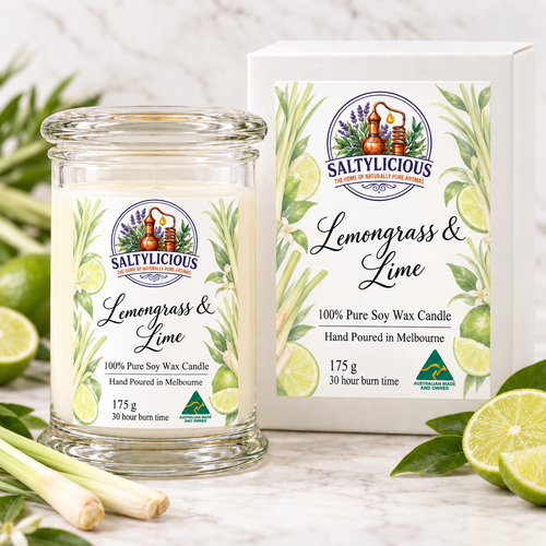Lemongrass & Lime  Soy Candles 175 Gram