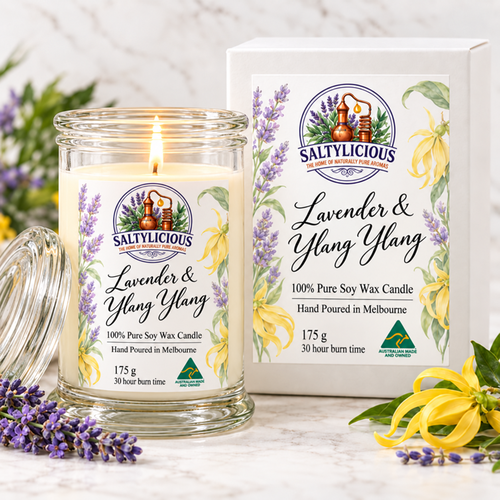 Lavender & Ylang Ylang Soy Candle 175 Gram