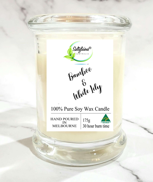 Bamboo & White Lily Soy Candle 175 Gram