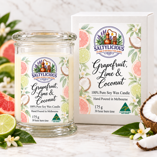 Grapefruit Lime & Coconut Soy Candle