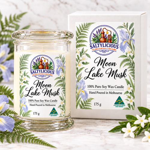 Moon Lake Musk Soy Candle 175 Gram