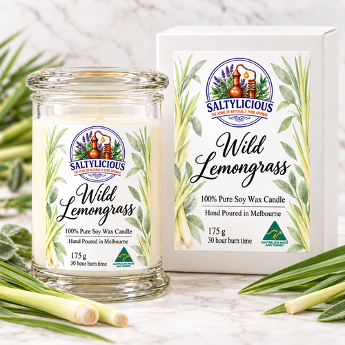 Wild Lemongrass Soy Candle 175 Gram