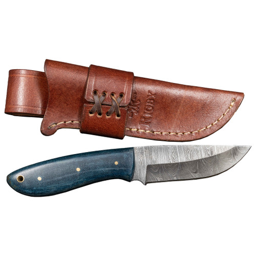 Rigby Kasai Damascus Knife (Blue Handle)