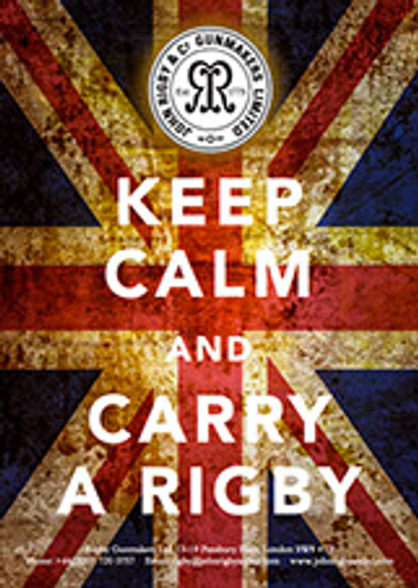 Rigby "Keep Calm" A3 Poster