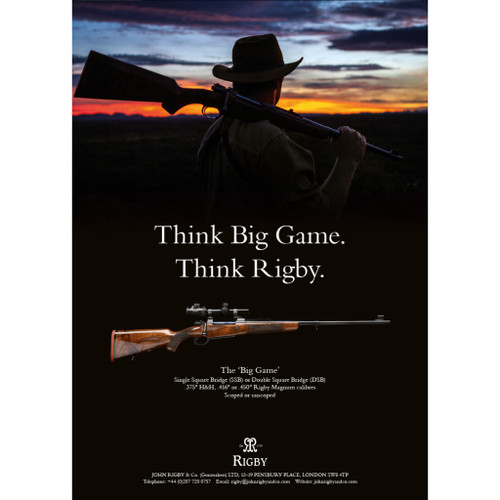 Rigby "Think Big Game" A3 Poster