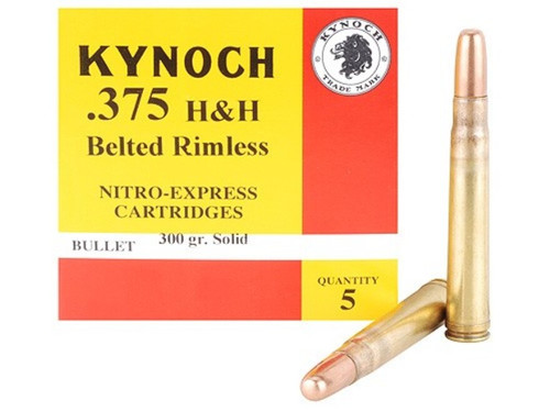 Kynoch 375H&H Ammunition 300gr Solid - 5 Pack