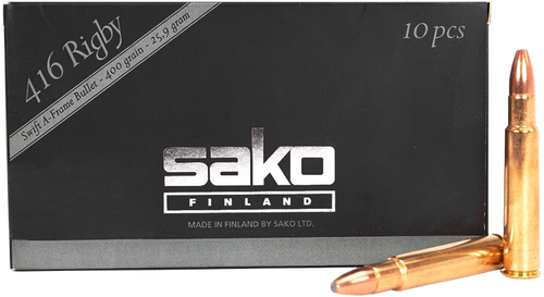 Sako .416 Rigby Ammunition 400gr Swift A-Frame - 10 Pack