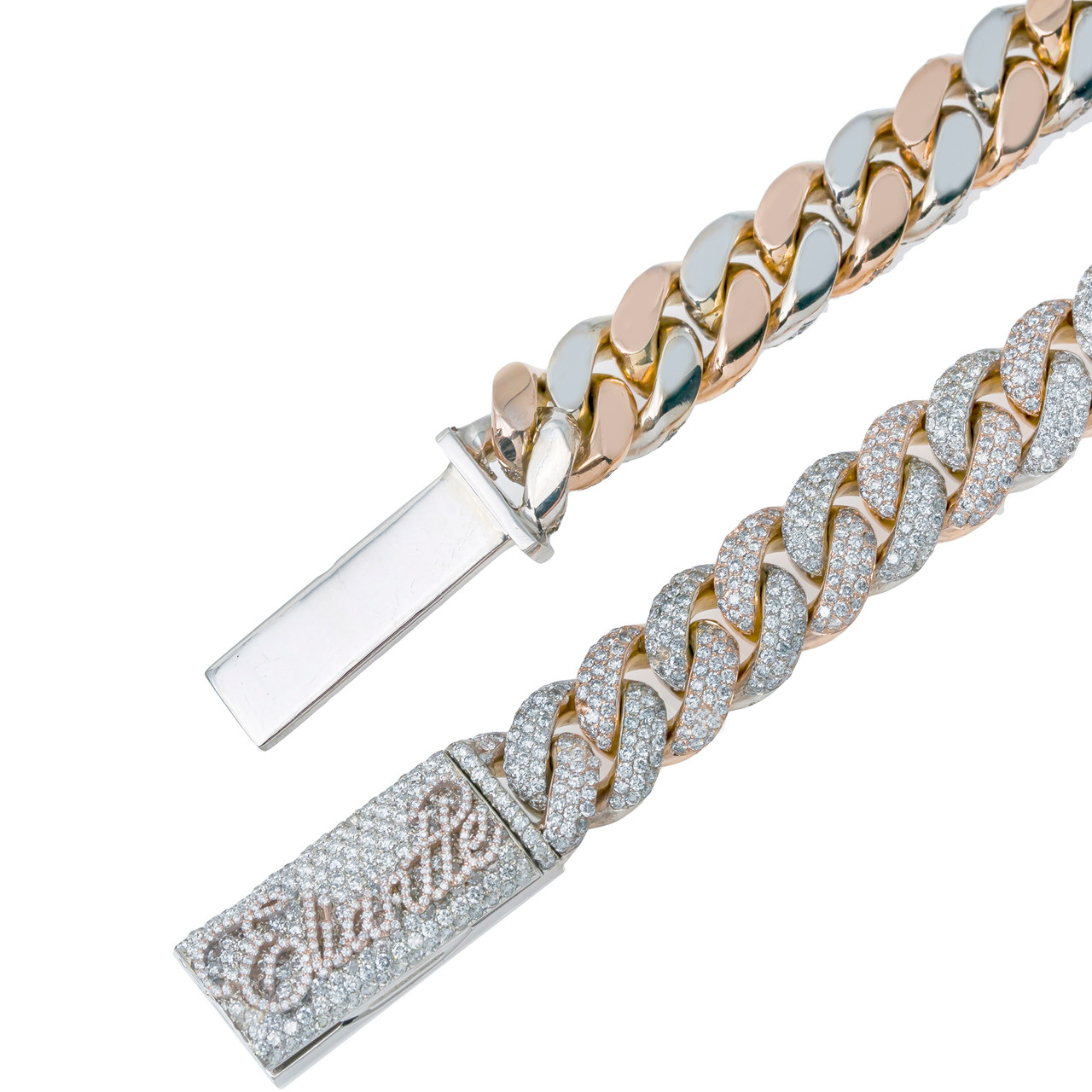 cuban diamond link chain