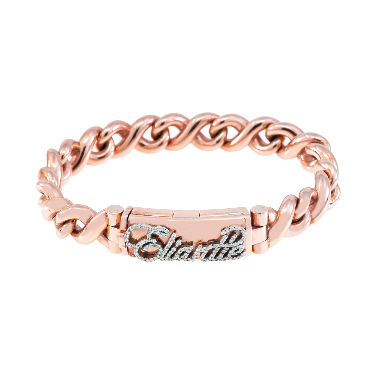 14k Rose Gold Infinity Bracelet Eliantte & Co