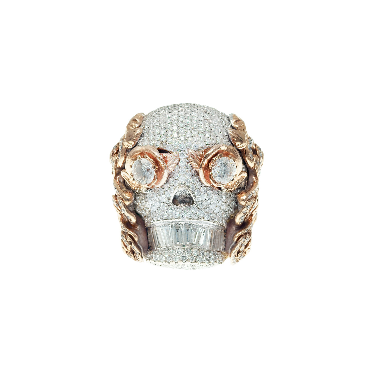 14k skull clearance ring