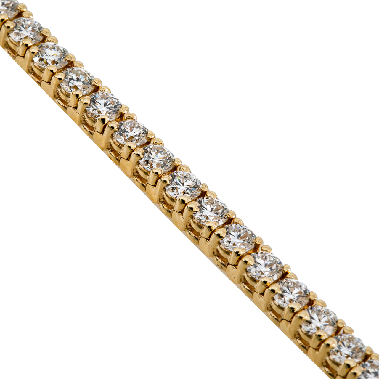 Quality Gold 14k Yellow Gold VS Diamond Tennis Bracelet | Chiccarines  Diamonds & Jewelry