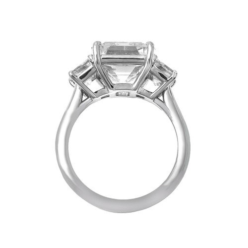 Platinum Custom Emerald Cut Diamond Engagement Ring #1478 - Seattle  Bellevue | Joseph Jewelry