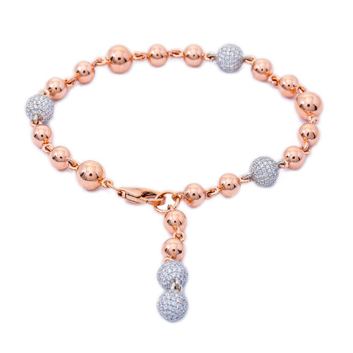 Buy American Diamond Rose Gold Bracelet Best Gift for Female