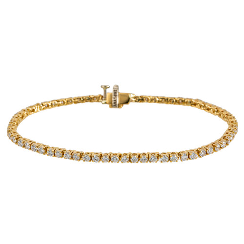 14K Rose Gold Diamond Cuban Link Bracelet 24.8CT - Eliantte & Co
