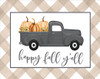 LET721A Fall Truck with Pumpkins Picture