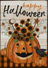 BA1837 Happy Halloween Pumpkin Planter Block