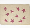 Burlap Red Star Mat