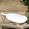 White XL Treenware Scoop w/Handle