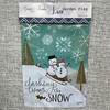 Sledding Snowman Garden Flag (21530)