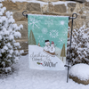 Sledding Snowman Garden Flag ON SALE!