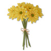 10 Inch Yellow Real Touch Daisy Bundle (6 Stem)