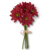 10 Inch Red Real Touch Daisy Bundle 