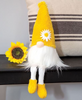 Fuzzy Yellow Flower Gnome w/Dangle Legs