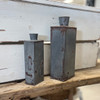 2/Set Galvanized Bottle Vases