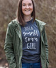 Just A Small Town Girl T-Shirt, Heather Dk. Gray, Small