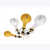 Ceramic Honey Bee Measuring Spoon, 4 pc/Set