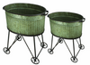 Set of Two Tubs On Wheels
