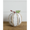 Corrugated Metal And Beads Pumpkin, Sm