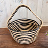 Striped Cornhusk Basket