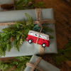 RED & WHITE WAGON ORNAMENT FINAL SALE