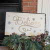 GALVANIZE TRIMMED BELIEVE SIGN