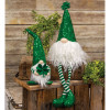 St. Patricks Day Sequin Dangle Leg Gnome - 20inH