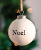 Noel White Ceramic Ornament