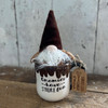 Ceramic S'more Mug with Plush Gnome & Wood Tag Gift Set