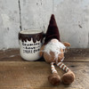 Ceramic S'more Mug with Plush Gnome & Wood Tag Gift Set