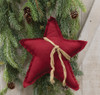 Red Fabric Star Ornament