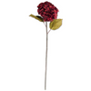 30 Inch Burgundy Hydrangea Two Leaf Stem